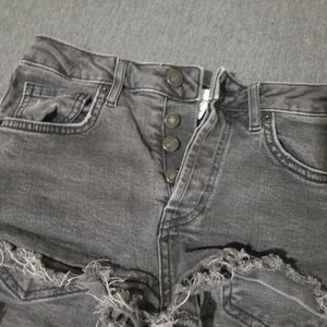 Forever 21 Black Jean Shorts